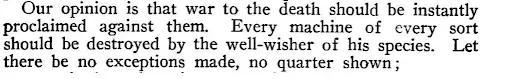 sam Butler quote on war