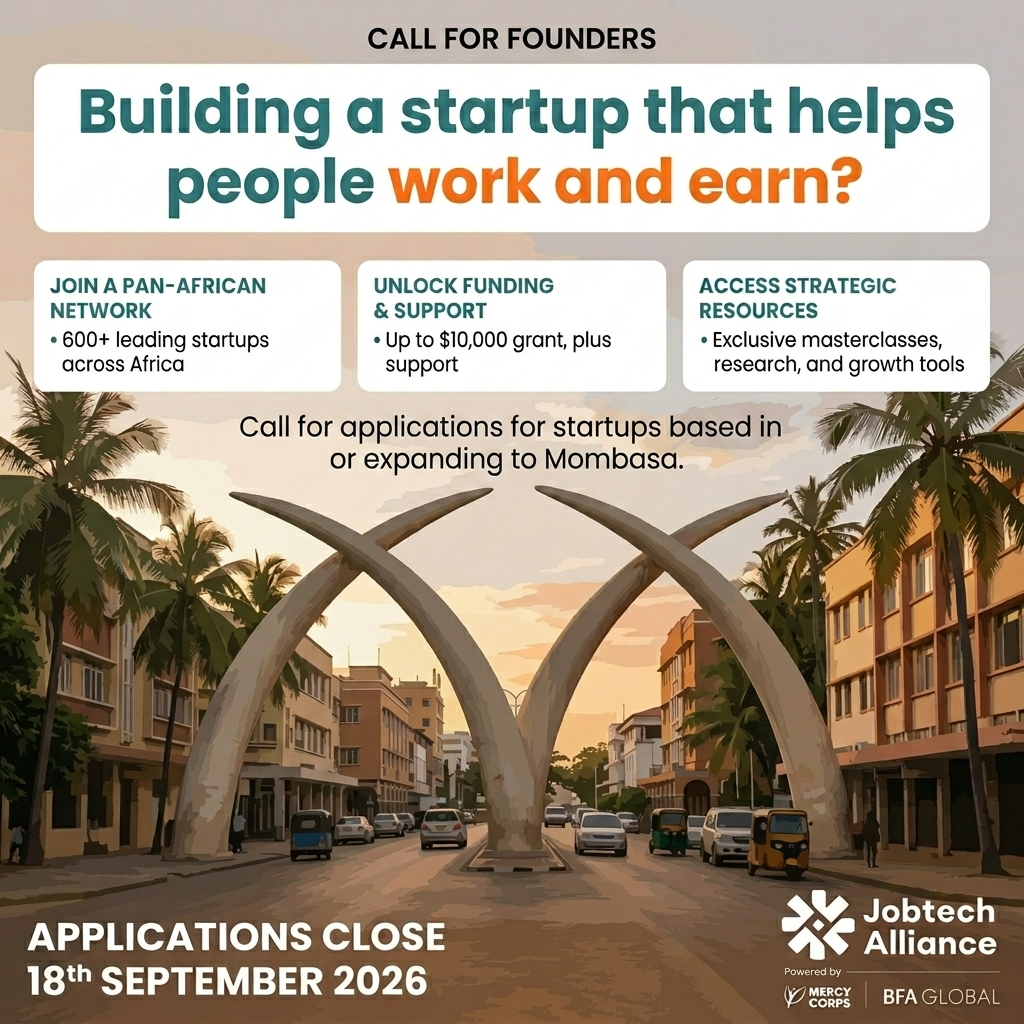 Mombasa call for applications for jobtech